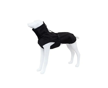 XS-XXL Pet Dog Raincoat Reflective Windbreaker Poncho Warm Coat Jacket Waterproof Jumpsuit-Black