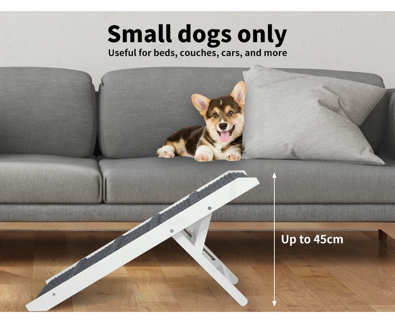 Dog Ramp Adjustable Height Stair for Bed Sofa Cat Dogs Folding Portable