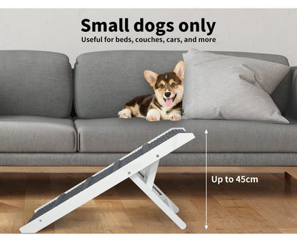 Dog Ramp Adjustable Height Stair for Bed Sofa Cat Dogs Folding Portable