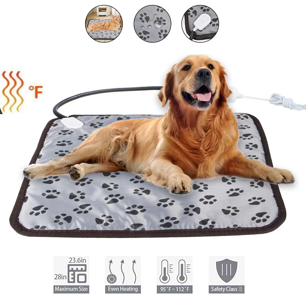 Superidag Pet Heating Pad | Winter Blanket Heater for Pets