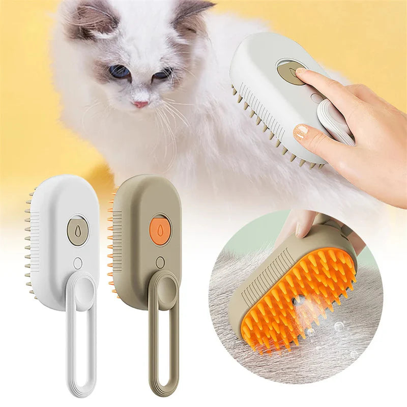 Cat Steam Brush Steamy Dog Brush 3 in 1 Electric Spray Cat Hair Brushes for Massage Pet Grooming Comb Hair Removal Combs Pet Products