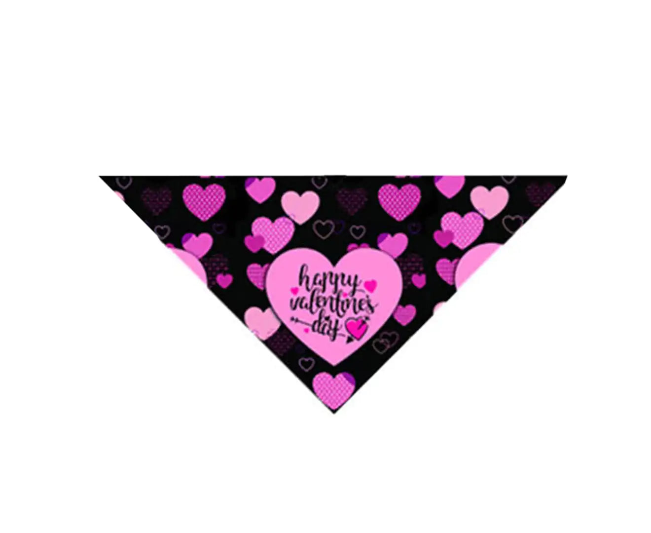 Pet Bandana Double-Sided Love-Heart Pattern Dress-Up Exquisite Puppy Cats Triangle Saliva Towels for Valentine'S Day