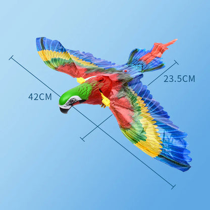 Simulation Bird Interactive Cat Toys Electric Hanging Eagle Flying Bird Cat Teasering Play Cat Stick Scratch Rope Kitten Dog Toy